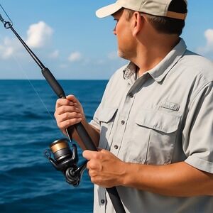 Magellan Men's Light Gray Short-Sleeve Button-Up Shirt Laguna Madre Size 4X